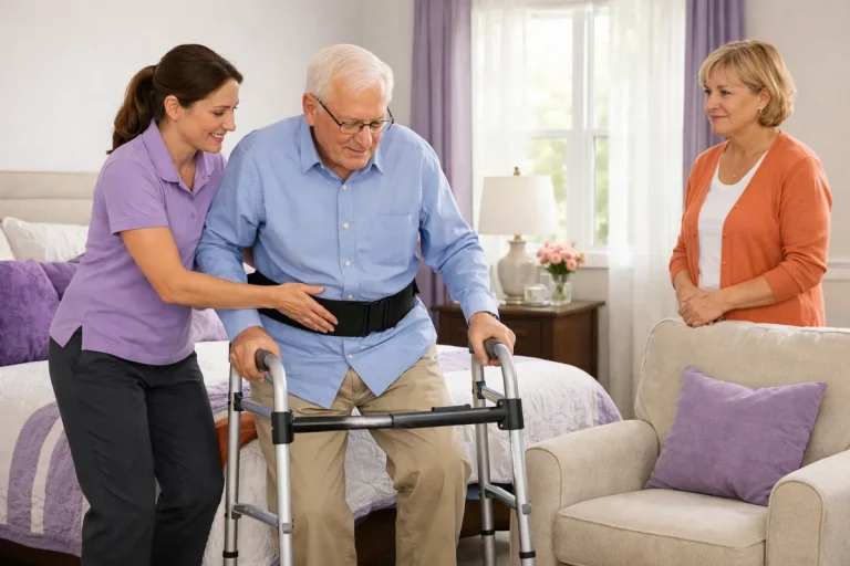 Bed to Chair Transfer Training at Home