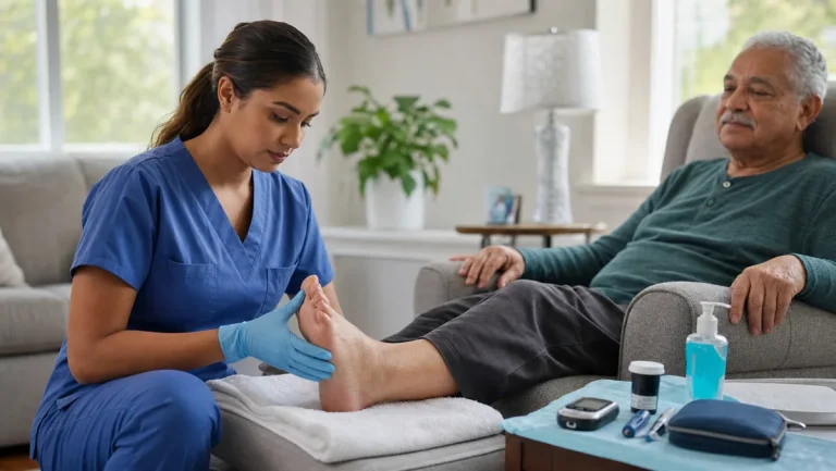 Diabetic Foot Ulcer Care at Home